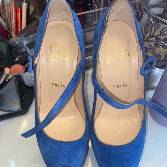 Christian Louboutin 37 Lady Highness Blue Sapphire - Picture 2 of 16